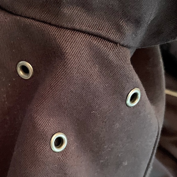 Ines De Fressange for Uniqlo navy double breasted trench coat size XS - Picture 10 of 14